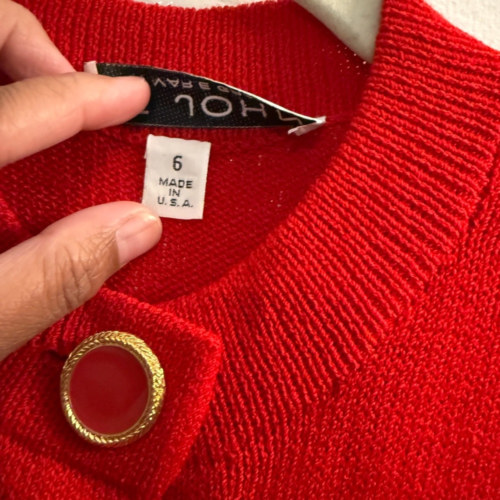 St. John Collection Midi Dress, Vintage, Sz 6 - Picture 5 of 8
